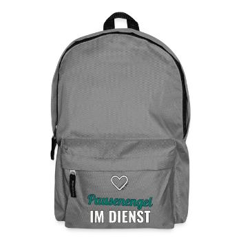 Angel on duty – gift for teacher - Backpack - elephant grey - Front