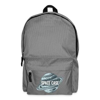 Space Case Planetenkreis Retro-Logo - Rucksack - Mittelgrau - Vorne