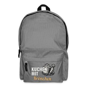Hobbybäcker Geschenk für den ersten Festtagskuchen - Rucksack - Mittelgrau - Vorne