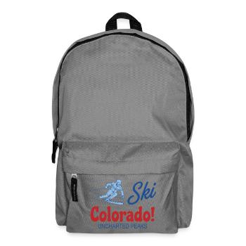 Retro Ski Colorado Unerforschte Gipfel - Rucksack - Mittelgrau - Vorne