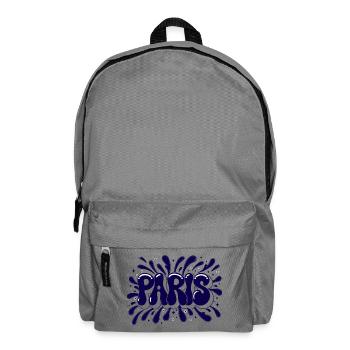 Paris Splash Blue - Rucksack - Mittelgrau - Vorne
