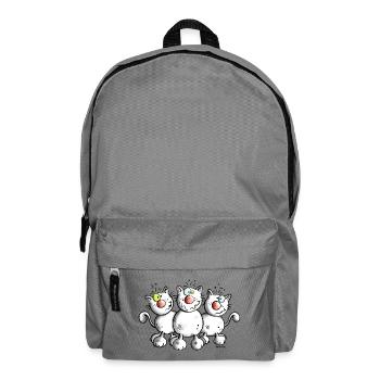 Funny Cats - Backpack - elephant grey - Front