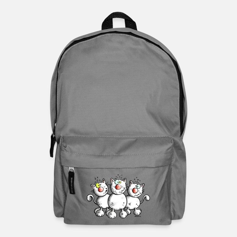 Funny Cats - Backpack - elephant grey