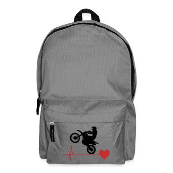Motocross Passion - Rucksack - Mittelgrau - Vorne