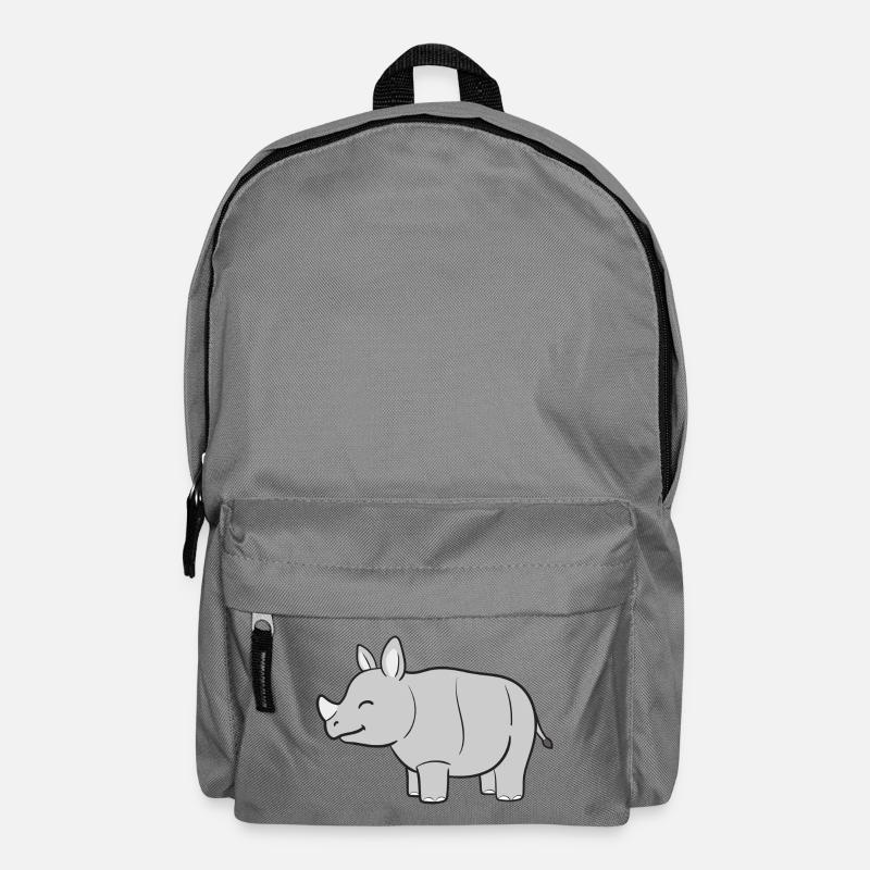 Nashorn Nashörner - Rucksack - Mittelgrau