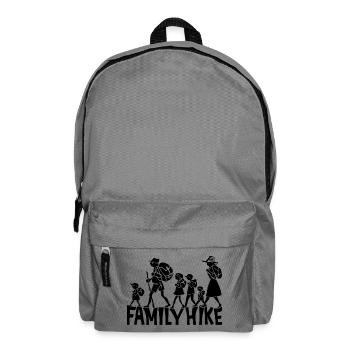 Family Hike design for family teams and more... - Backpack - elephant grey - Front