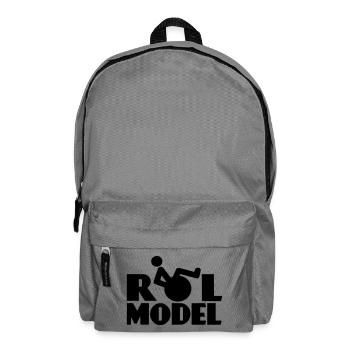 Jeder Rollstuhlfahrer ist ein Vorbild * - Rucksack - Mittelgrau - Vorne