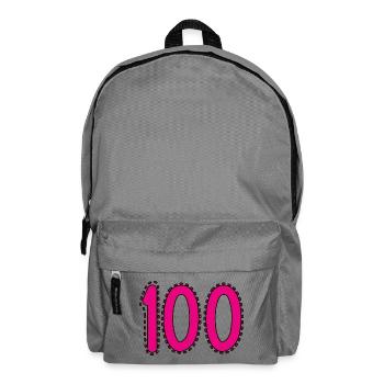 100. 100 JAHRE. 100-JÄHRIGES JUBILÄUM. GEBURTSTAG 100 - Rucksack - Mittelgrau - Vorne
