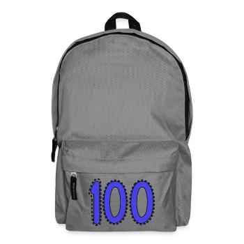 100. 100 ANS. 100e ANNIVERSAIRE. ANNIVERSAIRE 100 - Sac à dos - gris éléphant - Devant