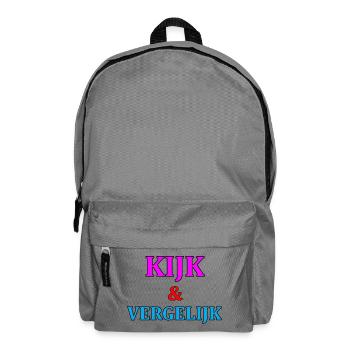 Look & Compare Motivation Print - Backpack - elephant grey - Front