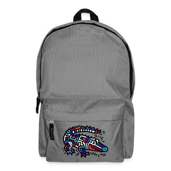 Krokodil - Rucksack - Mittelgrau - Vorne