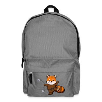 Süßer Panda macht Kung Fu - Rucksack - Mittelgrau - Vorne