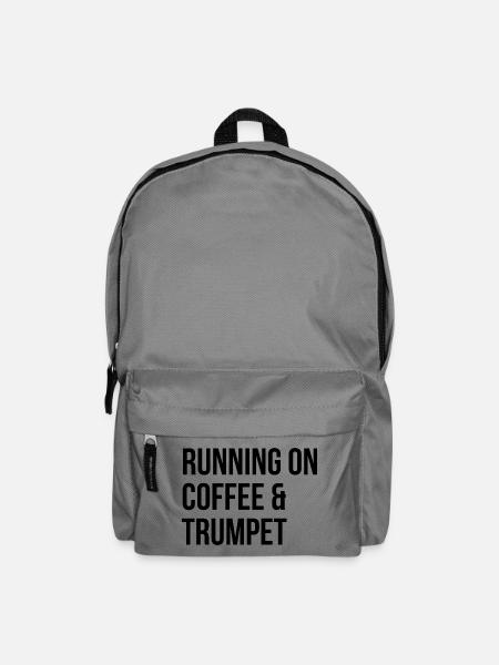 Trompete, Trompete, Trompete - Rucksack - Mittelgrau