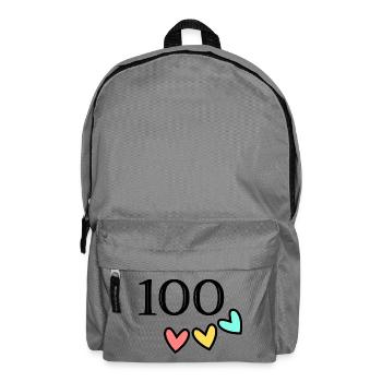 100. 100 JAHRE. 100-JÄHRIGES JUBILÄUM. GEBURTSTAG 100 - Rucksack - Mittelgrau - Vorne