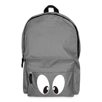 Yeux de bande dessinée - Sac à dos - gris éléphant - Devant