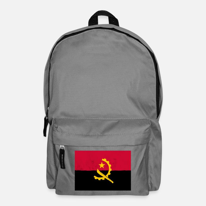 Le drapeau de l’Angola, symbole de fierté nationale - Sac à dos - gris éléphant