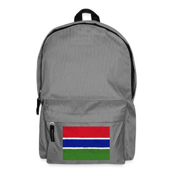 The Flag of The Gambia – A Symbol of Unity - Backpack - elephant grey - Front