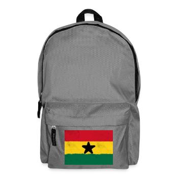 Drapeau du Ghana – La puissance de l’Afrique - Sac à dos - gris éléphant - Devant