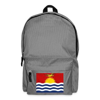 Flagge von Kiribati - Rucksack - Mittelgrau - Vorne