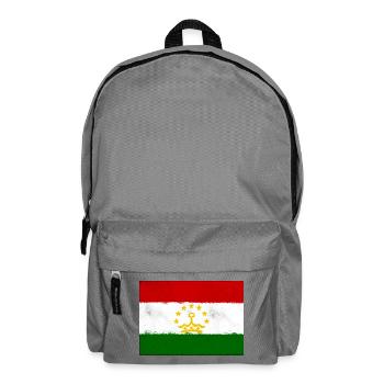 Flagge von Tadschikistan - Rucksack - Mittelgrau - Vorne