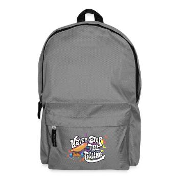 Skateboard Graffiti Motivation Design - Backpack - elephant grey - Front