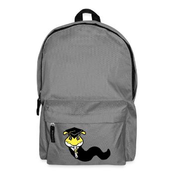 Raupe Schulabschluss Abitur bestanden College Wurm - Rucksack - Mittelgrau - Vorne