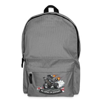 From balance bike to lateral rider - Backpack - elephant grey - Front