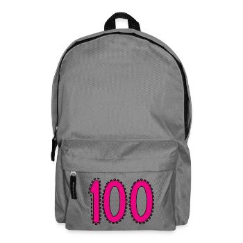 100. 100 JAHRE. 100-JÄHRIGES JUBILÄUM. GEBURTSTAG 100 - Rucksack - Mittelgrau - Vorne