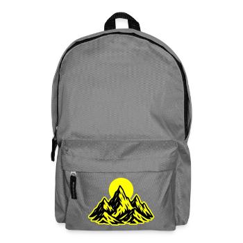 Berge Sonne - Rucksack - Mittelgrau - Vorne