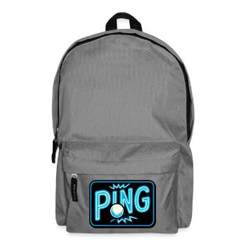 Tischtennis – Tennistisch - Rucksack - Mittelgrau - Vorne