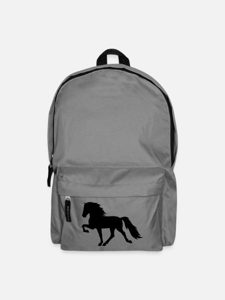 Tölter Icelandic Horse - Backpack - elephant grey