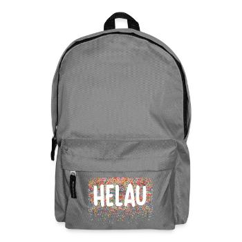 Helau Konfetti Jubel - Rucksack - Mittelgrau - Vorne