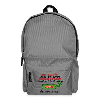Des_esprits_contestataires_dans_des_corps_sensible - Sac à dos - gris éléphant - Devant
