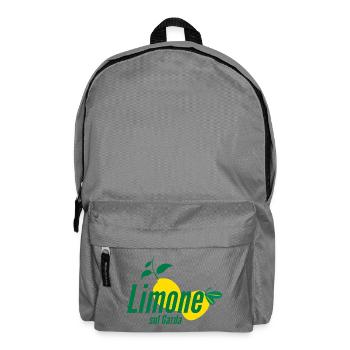 Stylisches „Limone sul Garda“ Zitronenprint Shirt - Rucksack - Mittelgrau - Vorne