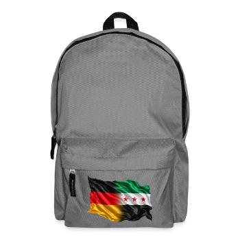 Deutschland Syrien Flagge - Rucksack - Mittelgrau - Vorne