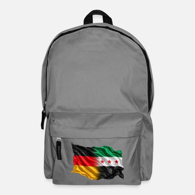 Germany Syria Flag - Backpack - elephant grey