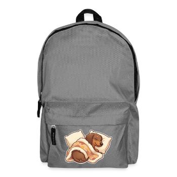 Teckel endormi - Sac à dos - gris éléphant - Devant