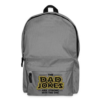 Father Jokes Stark Shirt Dad Jokes Father Daddy - Backpack - elephant grey - Front