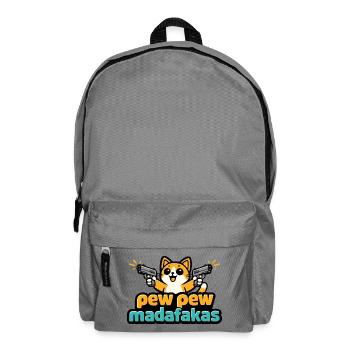 Pew Pew Madafakas Katze - Rucksack - Mittelgrau - Vorne