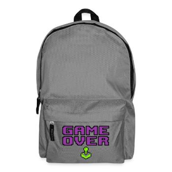 Game Over Pixel Logo - Rucksack - Mittelgrau - Vorne