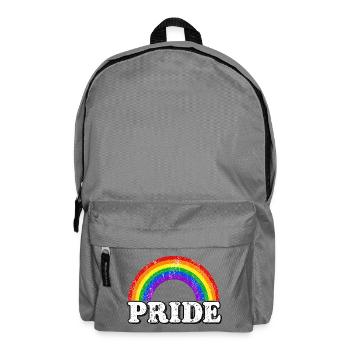 Pride Regenbogen Vintage Statement LGBTQ Fans - Rucksack - Mittelgrau - Vorne