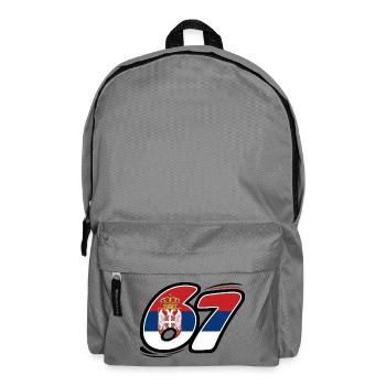 67 Serbia Edition - Backpack - elephant grey - Front