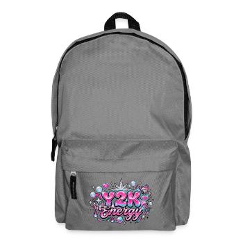 Y2K Energy 2000er-Grafik - Rucksack - Mittelgrau - Vorne