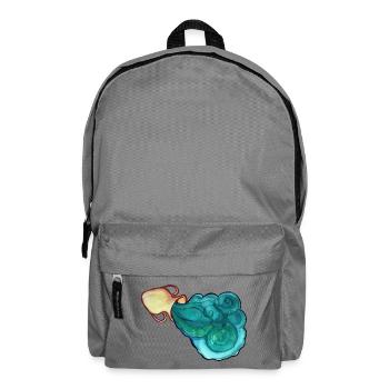 Azure Swirl und Ember Cloud - Rucksack - Mittelgrau - Vorne