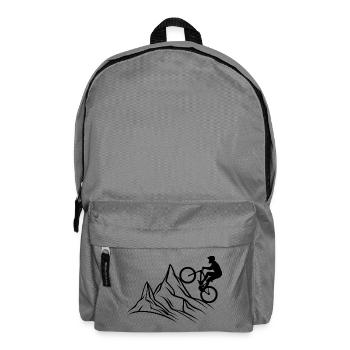 Mountainbike Berge - Rucksack - Mittelgrau - Vorne