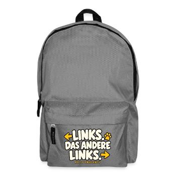 Links das andere Links – Rally Obedience - Rucksack - Mittelgrau - Vorne