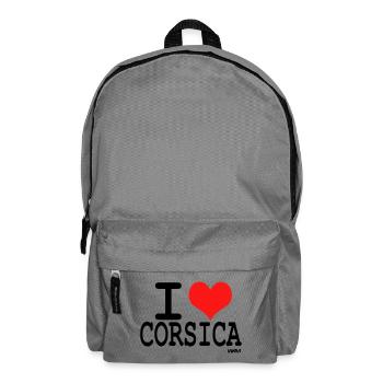 i love corsica - couleurs personnalisables - Sac à dos - gris éléphant - Devant