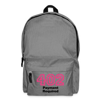 Error 402 | Fehler | Errormessage - Sac à dos - gris éléphant - Devant