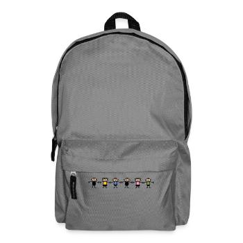 Enfants de la maternelle tenant les mains des enfants - Sac à dos - gris éléphant - Devant