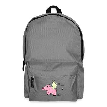 Cochon volant - Sac à dos - gris éléphant - Devant